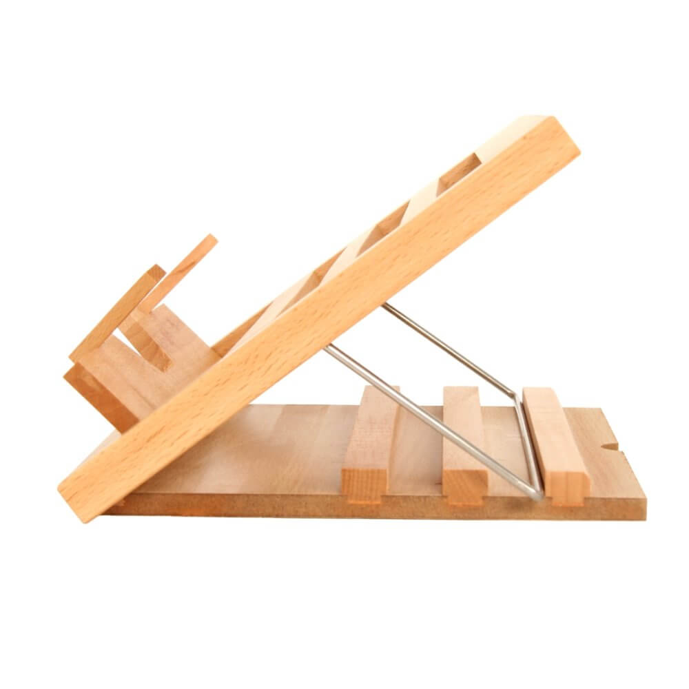 Elements Torc Beechwood Book Stand Easel - Adjustable Desktop Stand for Books and Tablets [ROI and NI Only]