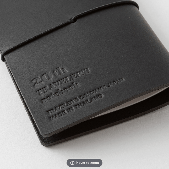 Traveler's Notebook Card Size 20th Anniversary Set - Black