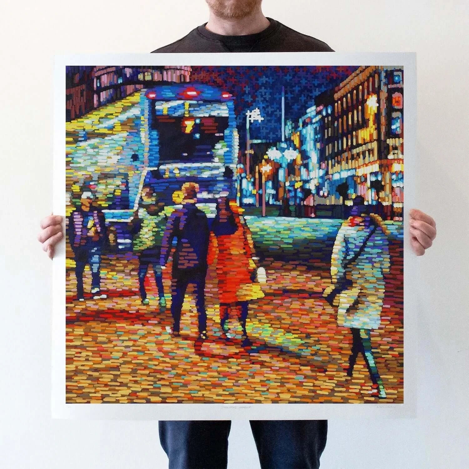 Across O'Connell Bridge – unmounted print