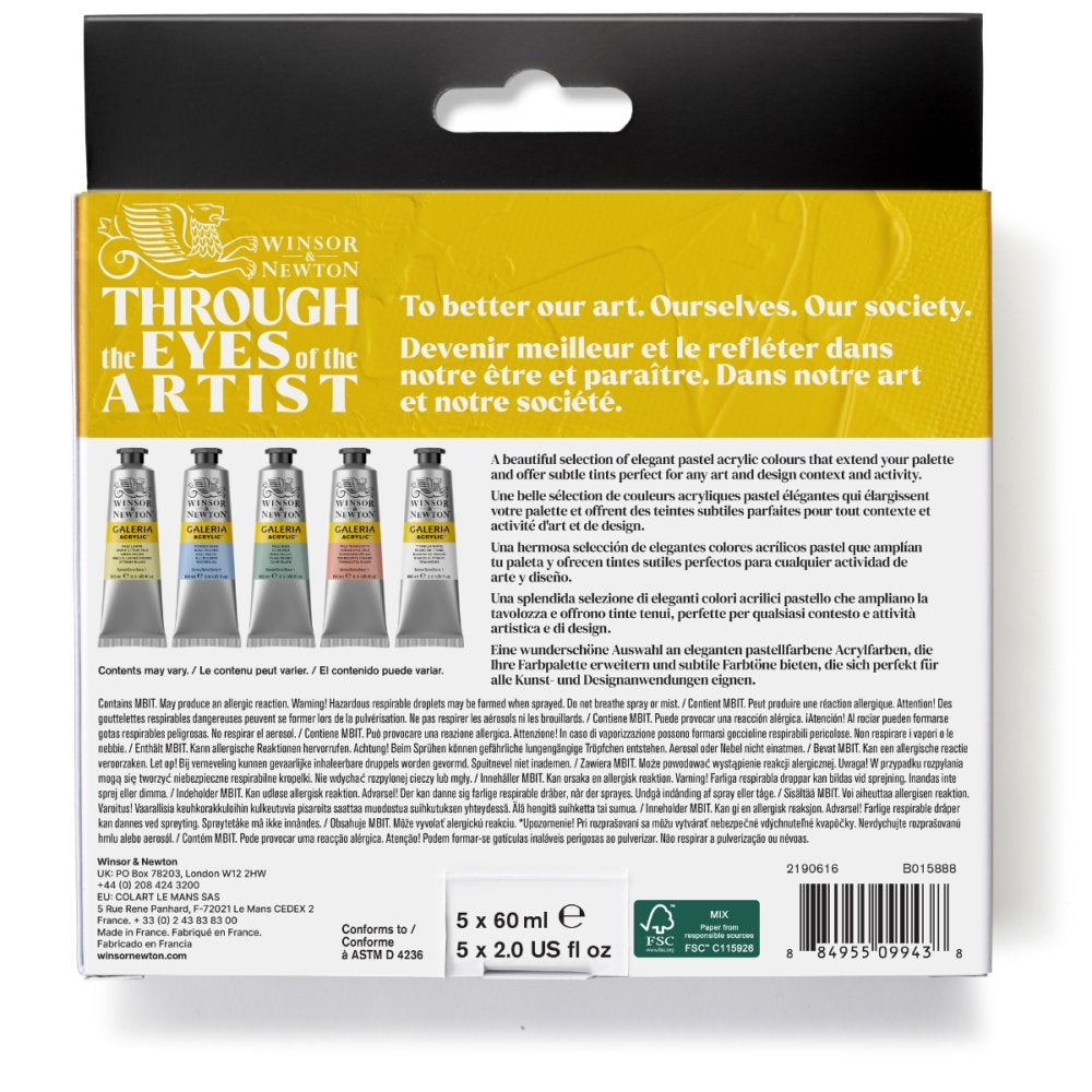 Winsor & Newton Galeria Pastel Set - 5 x 60ml