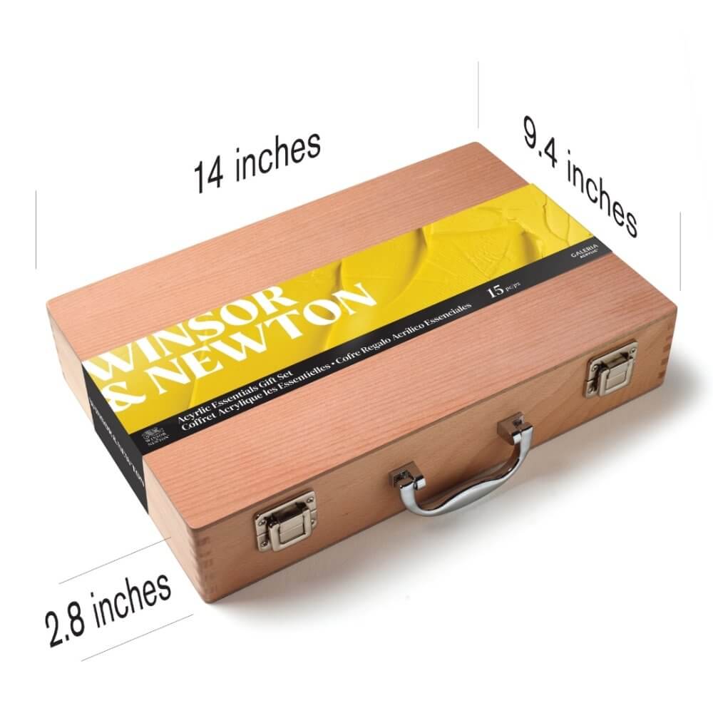 Winsor & Newton Galeria Acrylic Paint Wooden Box Set - 8 x 60ml