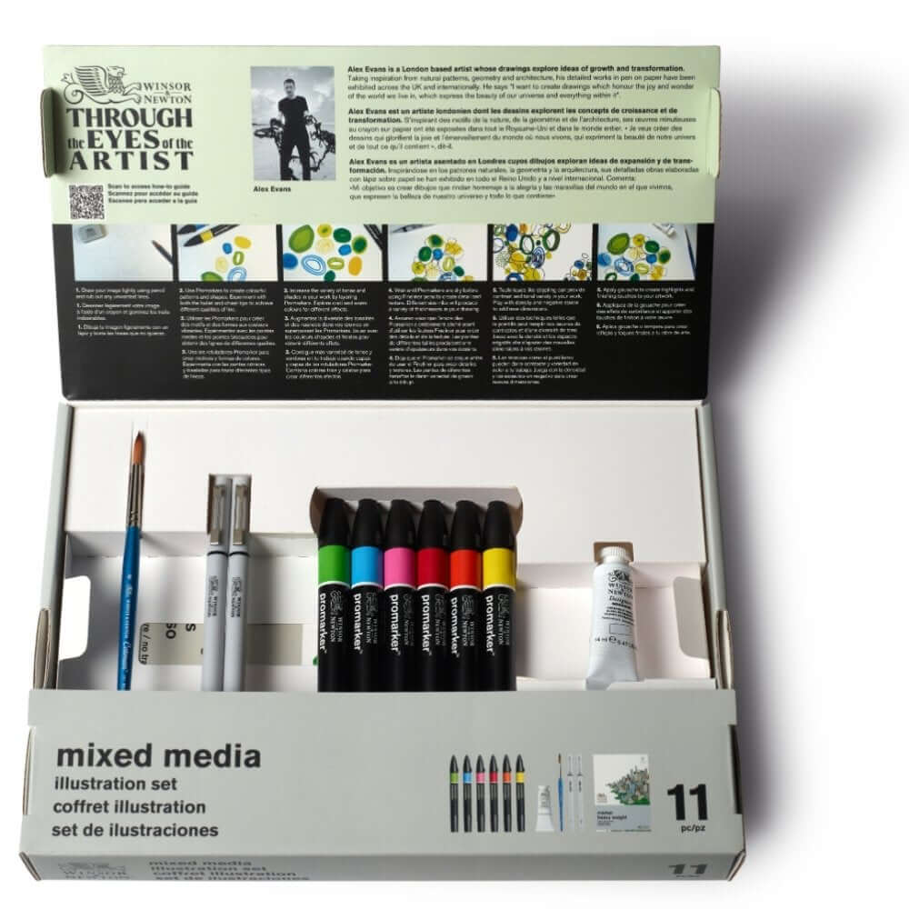 Msdia Set Winsor Newton art set W&N Mixed Media Set - Illustration. – Bradbury Art
