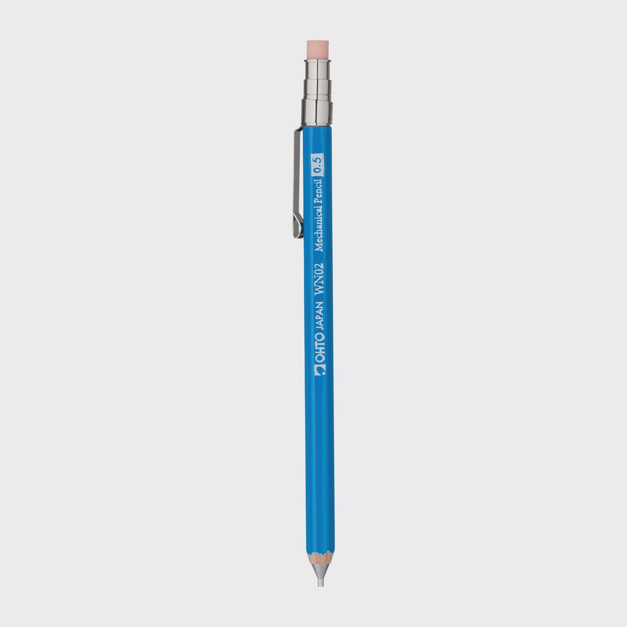Wooden Mechanical Mini Pencil 0.5 OHTO – Blue