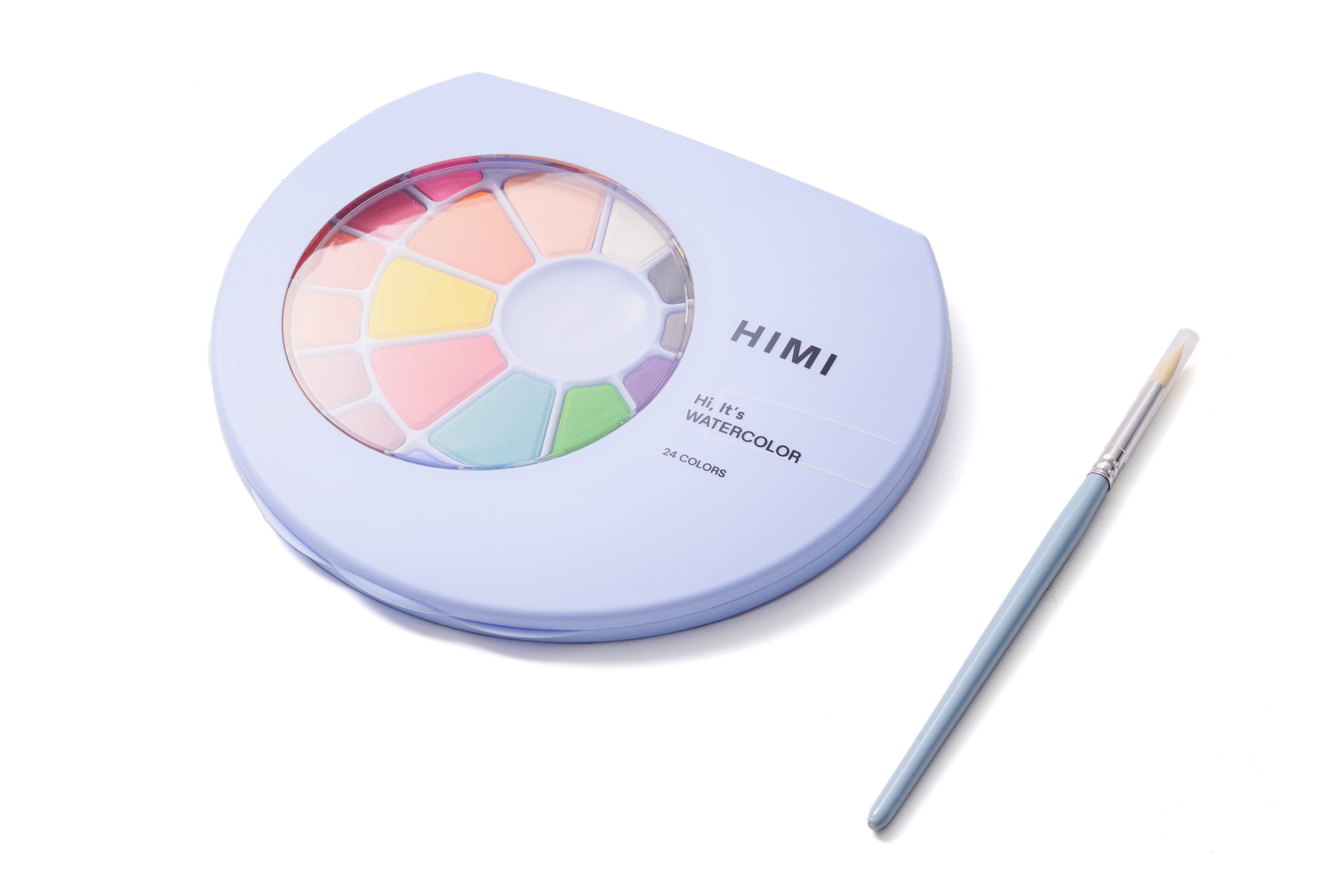 HIMI Solid Watercolour Set - 38 Colours + Brush (Blue Case)