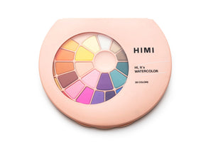 HIMI Solid Watercolour Set - 38 Colours + Brush (Pink Case) alternate view.