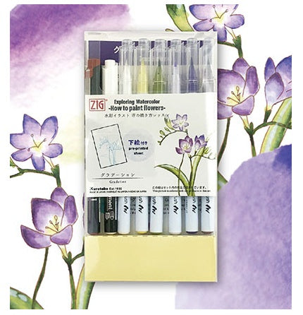 Zig Exploring Watercolor Tulip Painting Kit