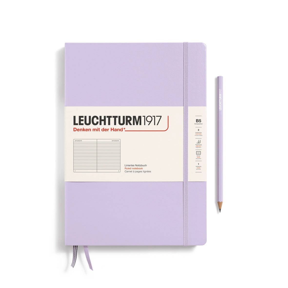 LEUCHTTURM1917 Classic B5 Composition – Lilac, Ruled (368151)