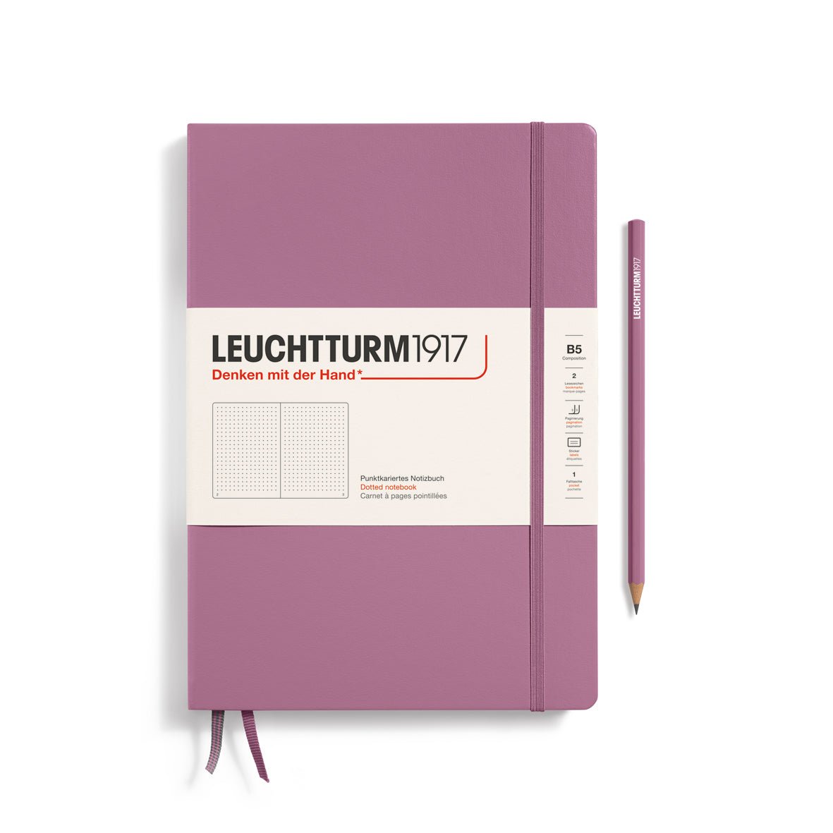 LEUCHTTURM1917 Classic B5 Composition – Dusty Rose, Dotted (372342)