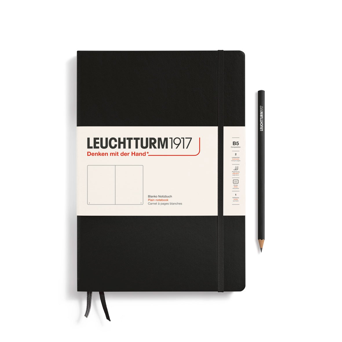LEUCHTTURM1917 Classic B5 Composition – Black, Plain (366183)