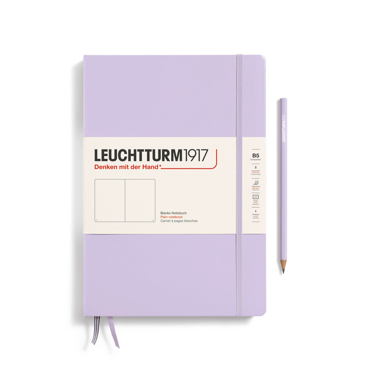 LEUCHTTURM1917 Classic B5 Composition – Lilac, Plain (368149)
