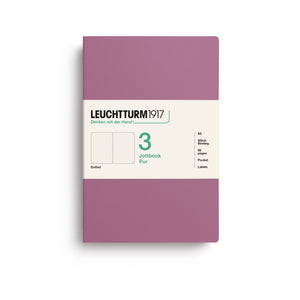 LEUCHTTURM1917 Jottbook Pur A5 Medium set of 3 – Dusty Rose, dotted (400696)