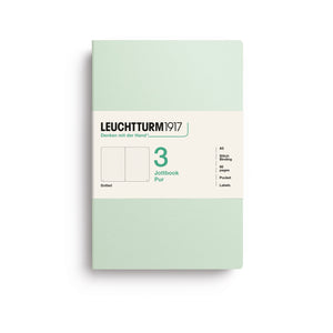 LEUCHTTURM1917 Jottbook Pur A5 Medium set of 3 – Mint Green, dotted (400700)