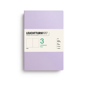 LEUCHTTURM1917 Jottbook Pur A5 Medium set of 3 – Lilac, plain (400687)