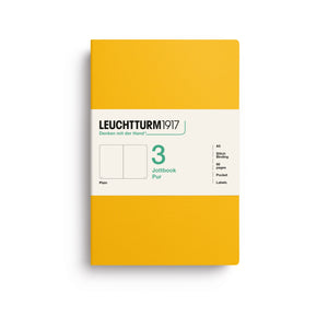 LEUCHTTURM1917 Jottbook Pur A5 Medium set of 3 – Sunflower, plain (400690)