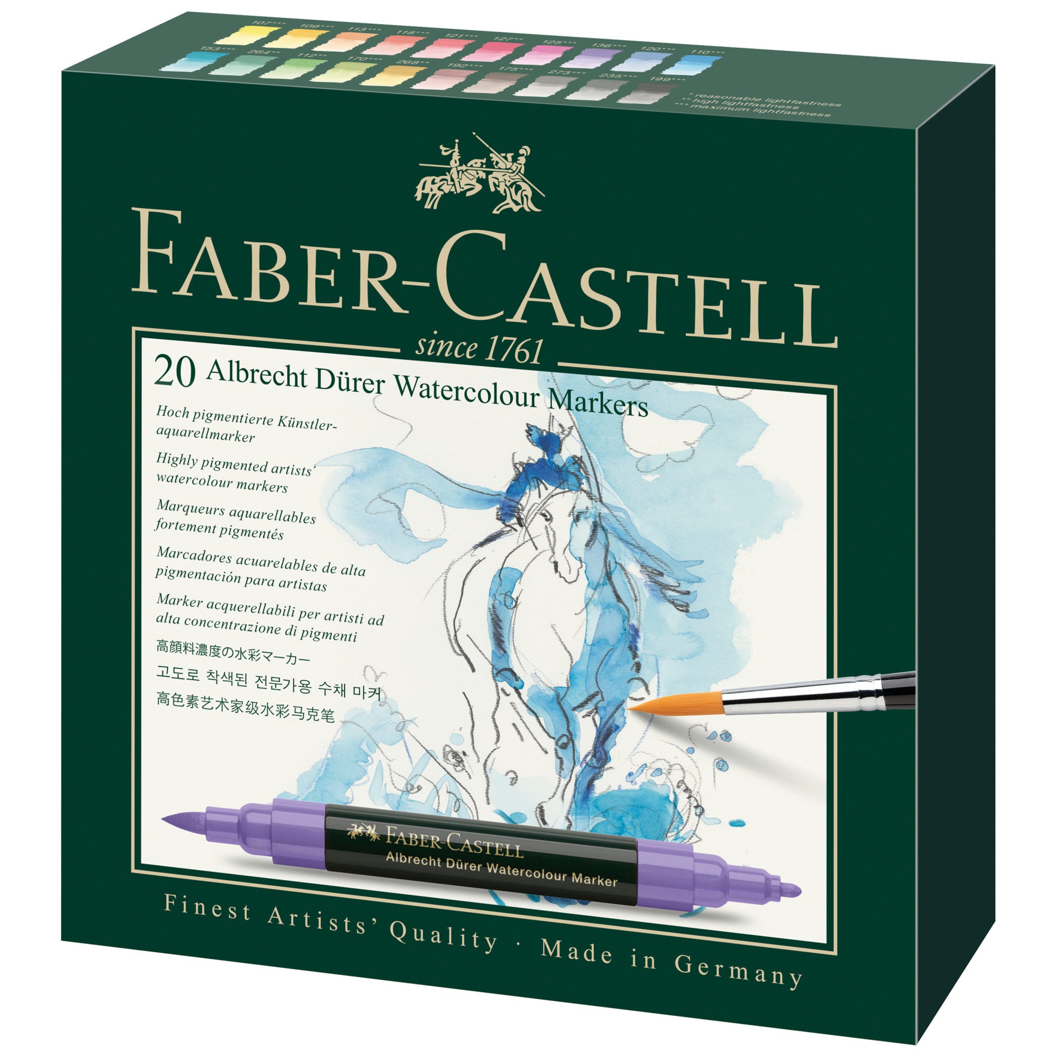 Faber-Castell Albrecht Dürer Watercolour Markers Wallet of 20