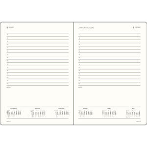 Leuchtturm1917 Daily Planner 2027 A6 Pocket - interior layout