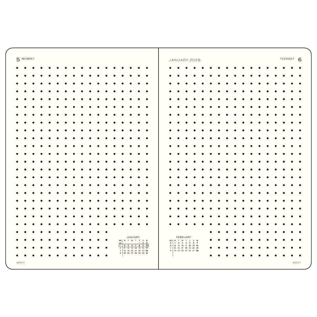 Leuchtturm1917 Daily Planner 2027 A6 Pocket - interior detail