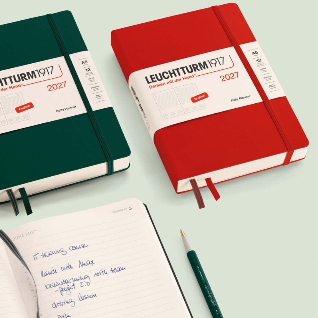 Leuchtturm1917 Daily Planner 2027 A6 Pocket - styled