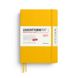 Leuchtturm1917 Daily Planner 2027 - A5 Medium Hardcover - Sunflower