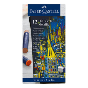 Faber-Castell Creative Studio Metallic Oil Pastels Box of 12