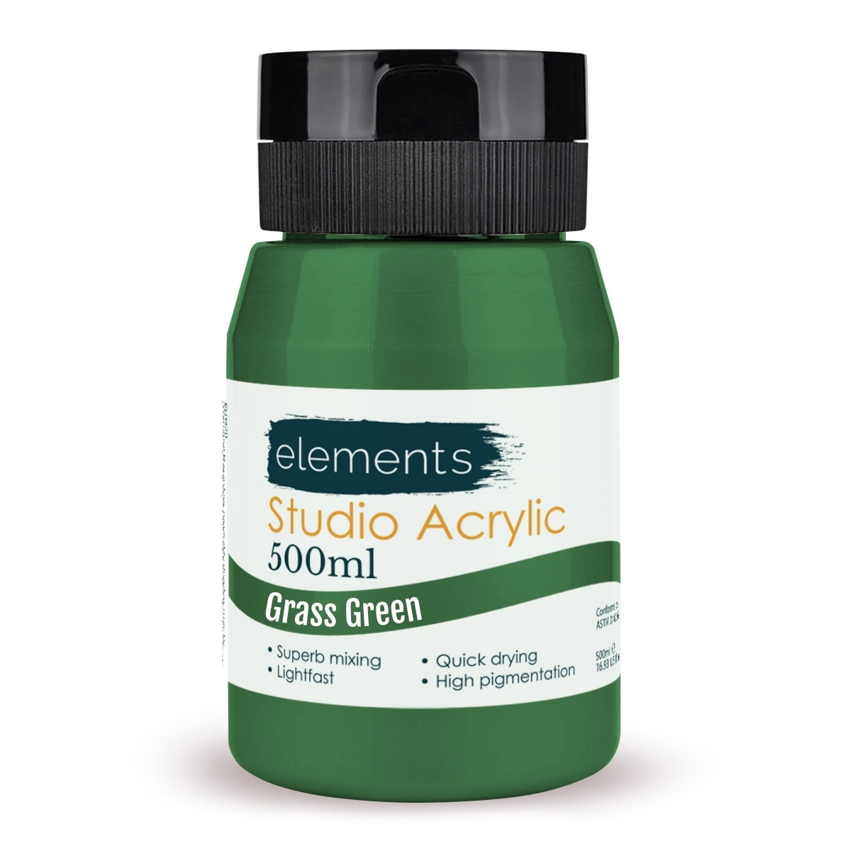 Elements Artists Acrylic 500ml — Grass Green