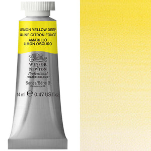 Winsor & Newton Professional Watercolour 14ml Tube — Lemon Yellow Deep