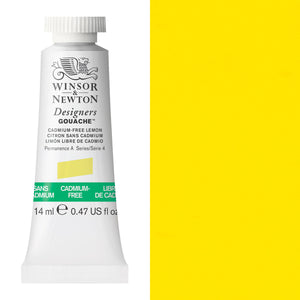 Winsor & Newton Designers' Gouache 14ml - Cadmium-Free Lemon