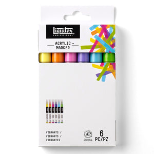 Liquitex Professional Fine Markers 6 Set Vibrant