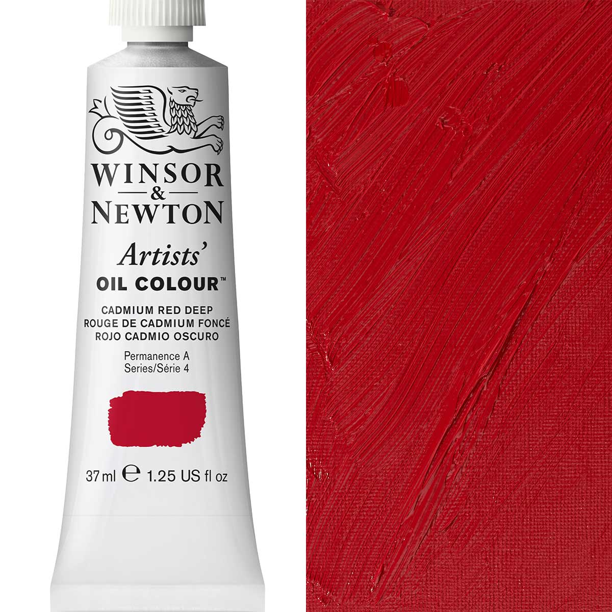 W&N Artists' Oil Colour 37ml Cadmium Red Deep