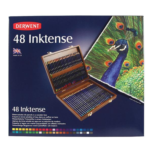 Derwent Inktense Wooden Box of 49