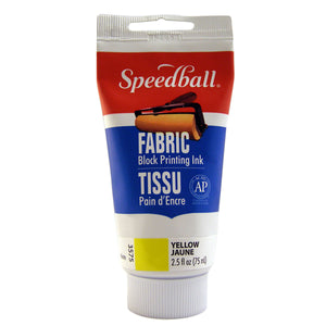Speedball Fabric Block Printing Ink 75cc (2.5oz) - Yellow