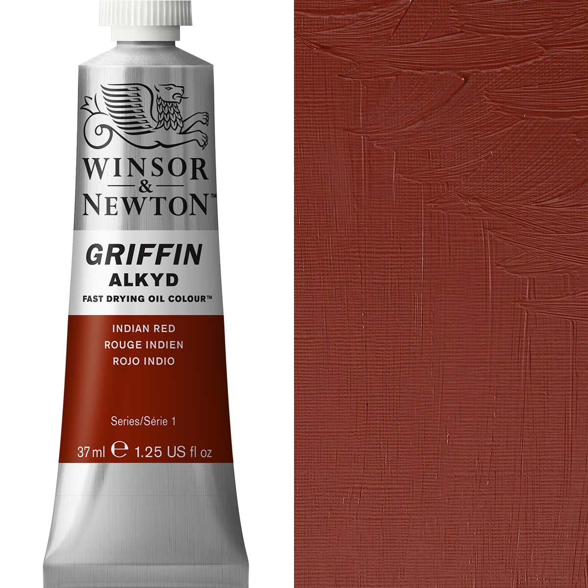 Winsor & Newton Griffin Alkyd Oil - Indian Red