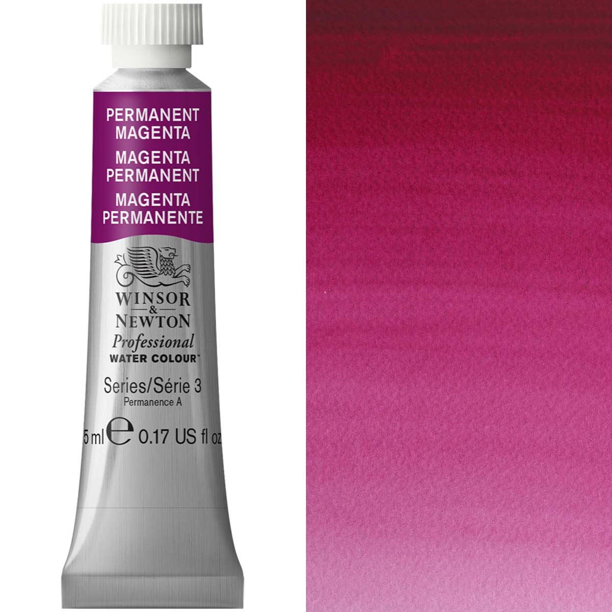 Winsor & Newton Professional Watercolour 5ml — Permanent Magenta