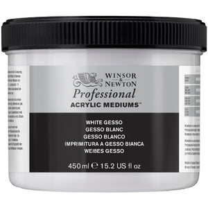 W&N Professional Acrylic Medium White Gesso 450ml