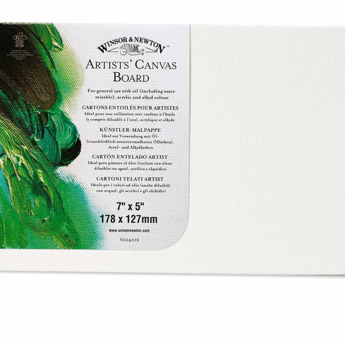 Winsor & Newton Canvas Board Pack of 3 — 7 x 5in