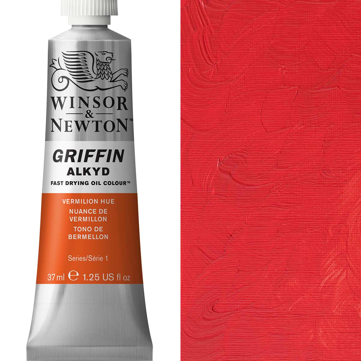 Winsor & Newton Griffin Alkyd Oil - Vermillion