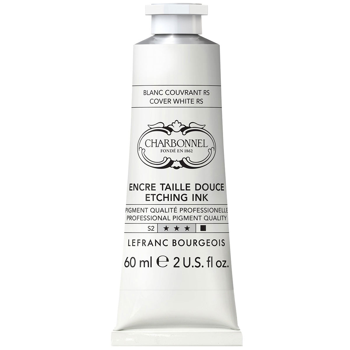 Charbonnel Etching Ink 60ml Cover White Rapid Set S2