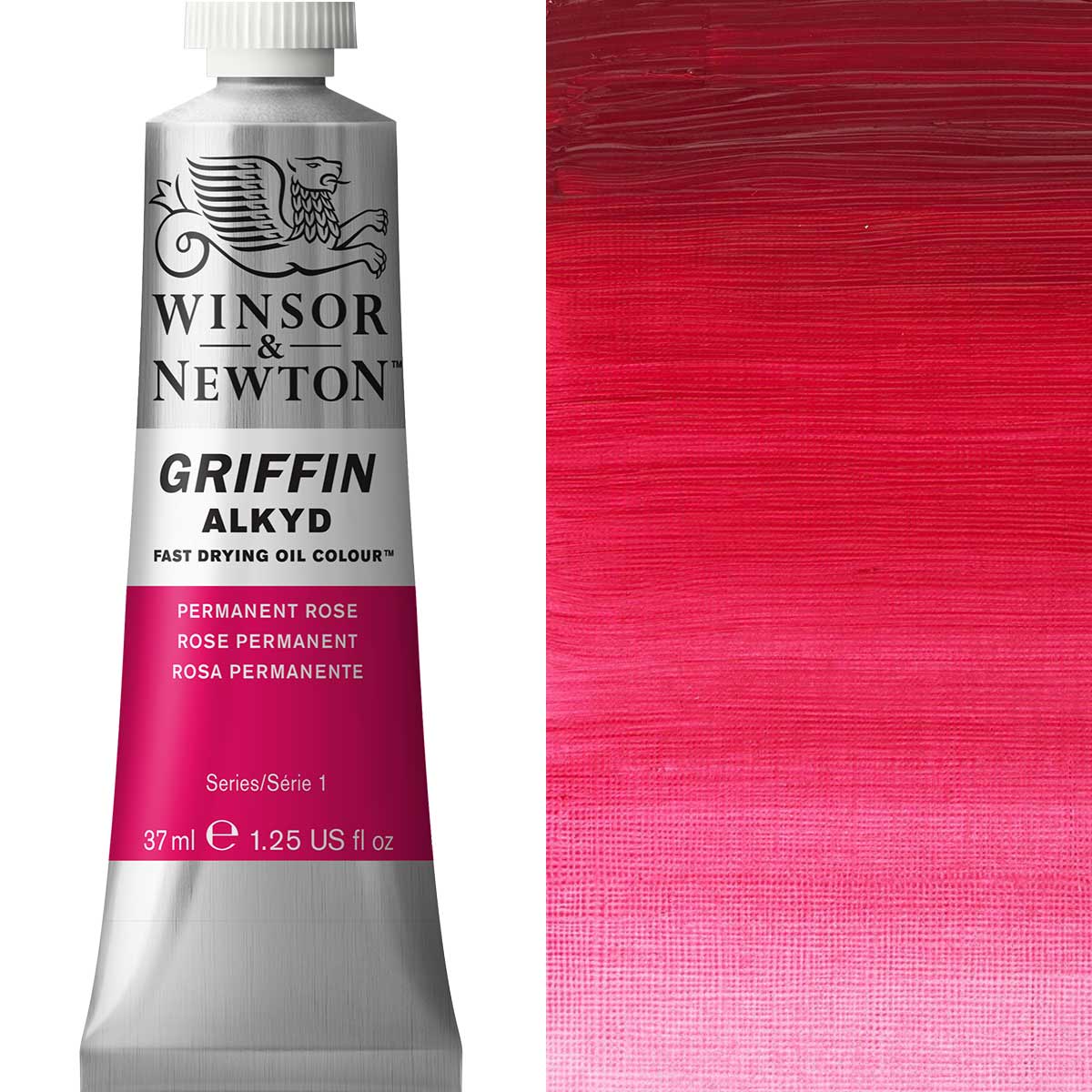 Winsor & Newton Griffin Alkyd Oil - Permanent Rose