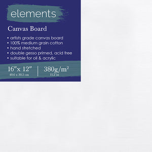 Elements Canvas Board — 16 x 12in Pack of 6