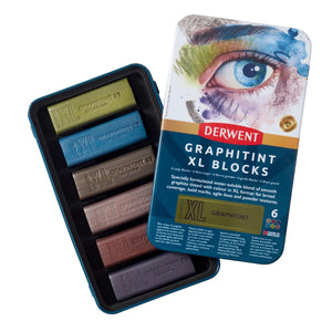 Derwent Graphitint XL Blocks Tin of 6
