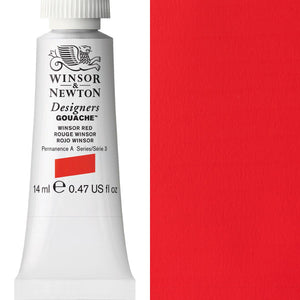 Winsor & Newton Designers' Gouache 14ml - Winsor Red