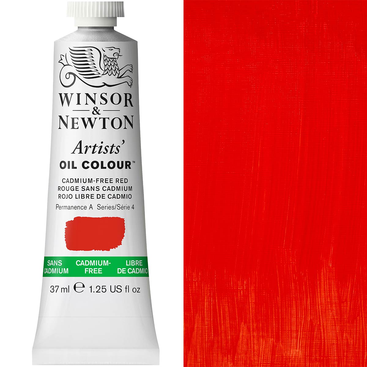 Winsor & Newton Artists' Oil Colour 37ml — Cadmium-Free Red