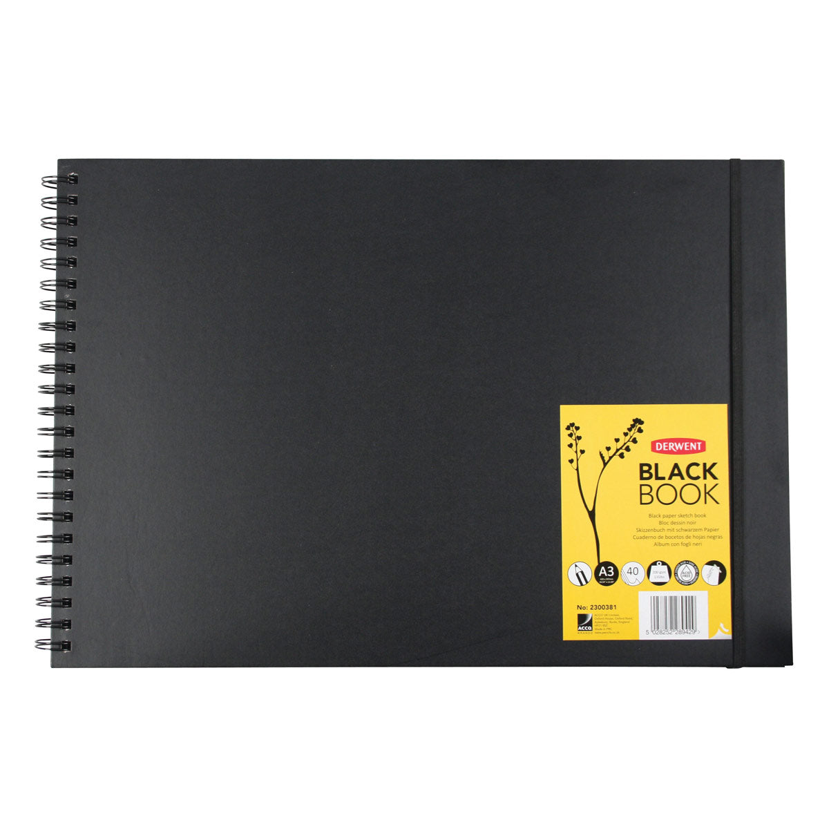 Derwent Black Paper HB Sketch Pad