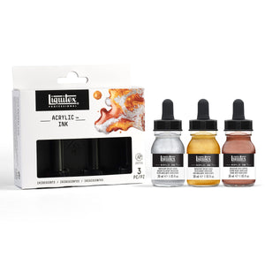 Liquitex Professional Acrylic Ink Set of 3 x 30ml Iridescent