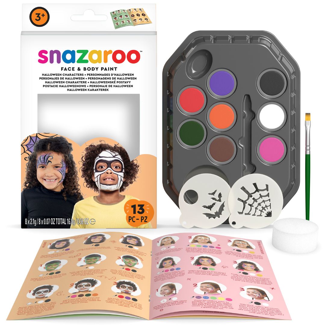 Snazaroo Halloween Characters Face Painting Kit