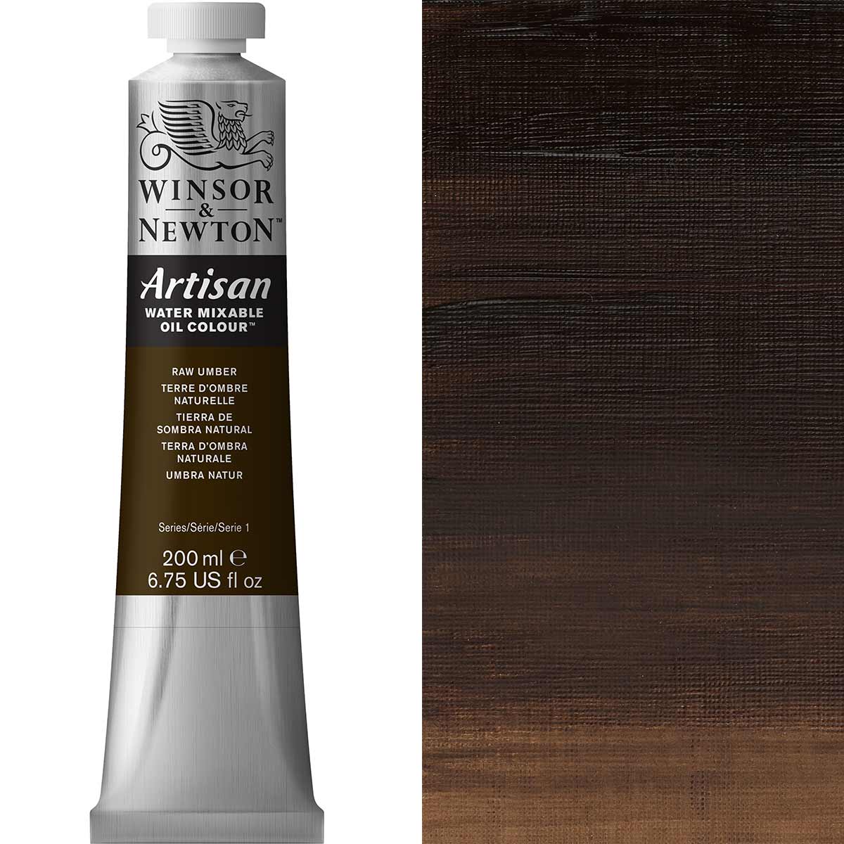 Winsor & Newton Artisan Water Mixable Oil 200ml — Raw Umber