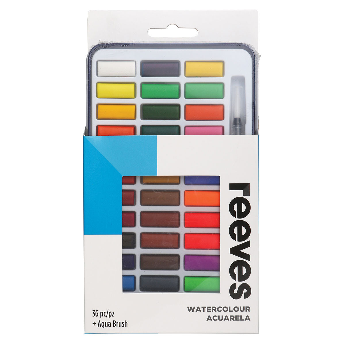 Reeves - Watercolour Tin Set - 36 Pans plus Waterbrush