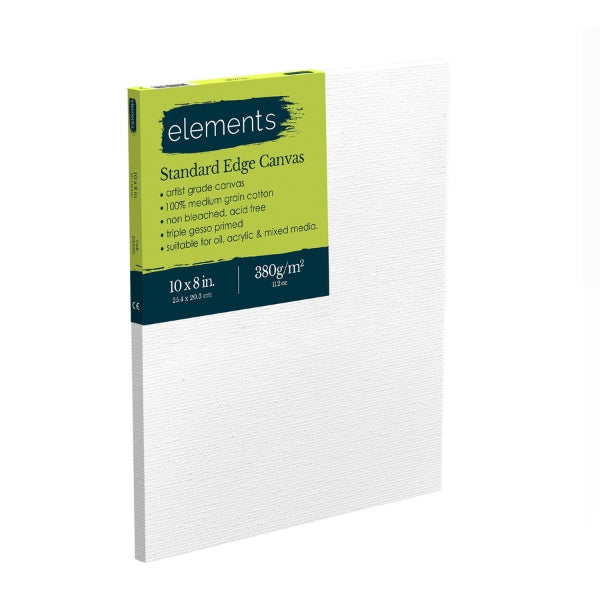 Elements Stretched Canvas — Standard Edge 10x8 Pack of 6
