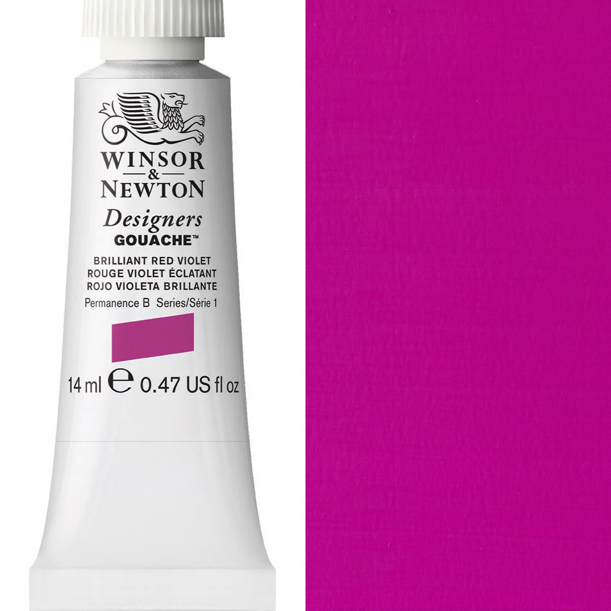 Winsor & Newton Designers' Gouache 14ml - Brilliant Red Violet
