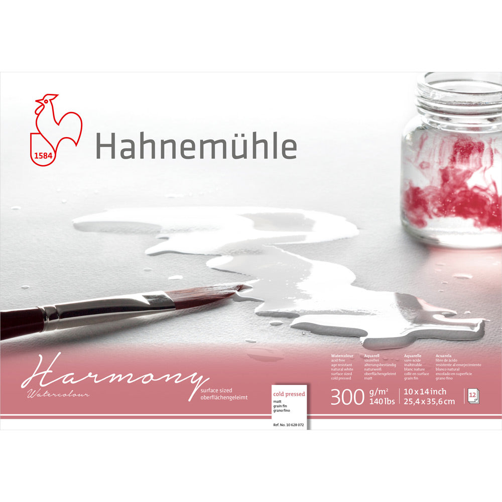 Hahnemuhle Harmony Cold Press Watercolour Block 10x14